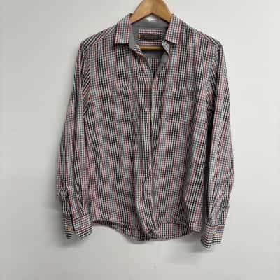 Ben Sherman Mens  Size M Business Shirt Checked 