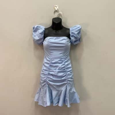  Shareen Collection Womens  Size 6 Mini Dress Blue 