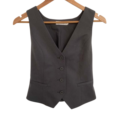 Glassons Womens  Size 8 Vest Jacket Grey 