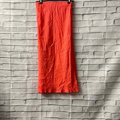 Seed Womens  Size 8 Maxi Skirt Coral 