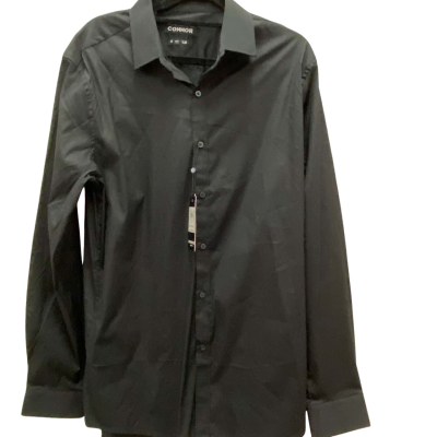 BNWT Connor Mens  Size M Slim Dress Long Sleeve Shirt Black  RRP $59.99