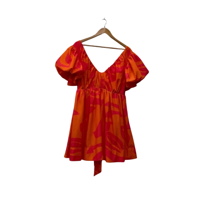  Womens all about Mary   Size 14 Babydoll Dress Orange / Pink  