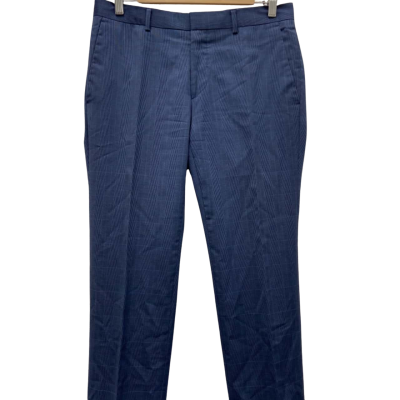 Saba Mens  Size 31 PURE NEW WOOL Suit Pants Black  / Blue 