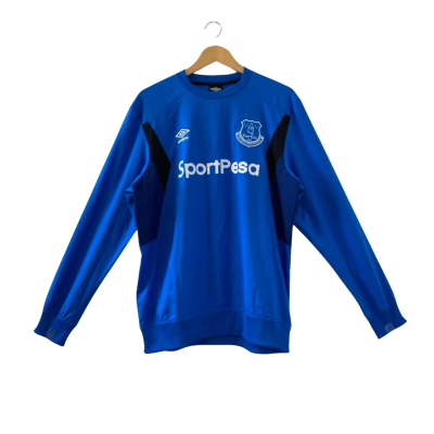 Umbro Men's Everton FC 2017/18 Home Football Long Sleeve Soccer Jersey Size L