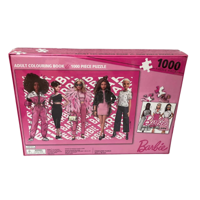 Barbie - Adult colouring book + 1000 piece jigsaw puzzle