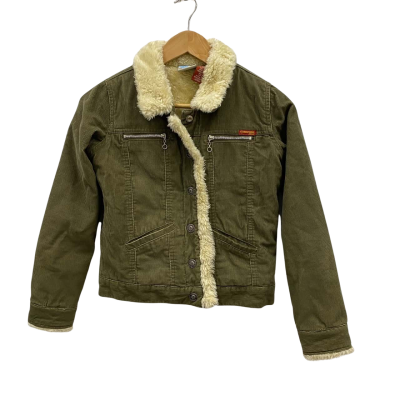 Roxy Girl Jean Kids Size L Winter Jackets Khaki 