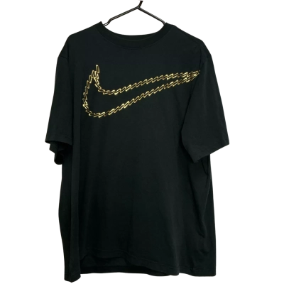 Nike Mens  Size XL Short Sleeve T-shirt Black  / Gold 
