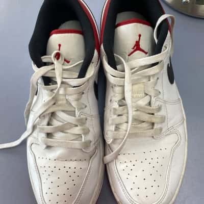 Nike Air Jordan 1 Low GS White Gym    Size 9 Sneakers 