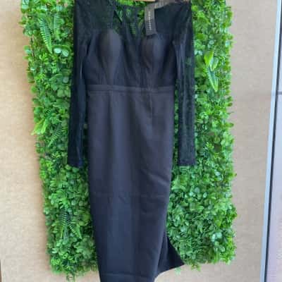  Elle Zeitoune Womens Formal Dress Black  Size 12