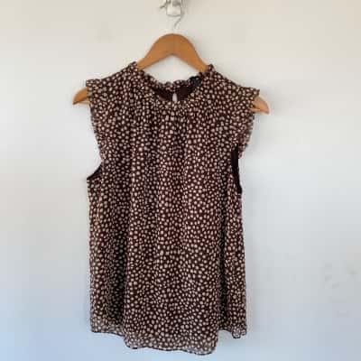 Portmans Pe Pebble Spot Top  Size 12 