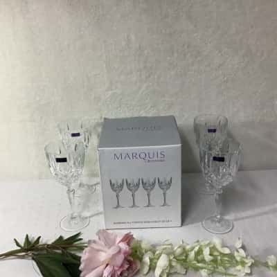 Marquis by Waterford Set of 4 Markham Wine Goblet Set (boxed)