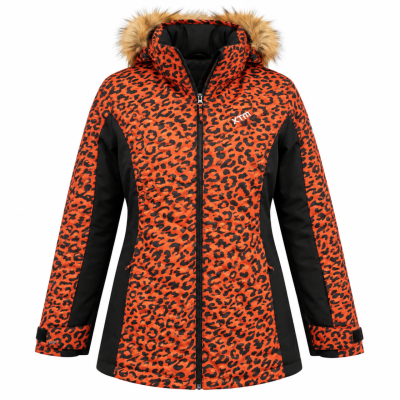 XTM Performance Orange Leopard Print Snow Jacket – Women’s Size 1