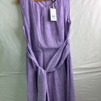 Khoko Smart Womens Size 14 Floral Dress / Sleeveless Dress  Floral / Purple BNWT