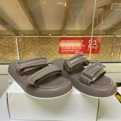 Sempre Di Taupe Platfrom Sandals Size 40