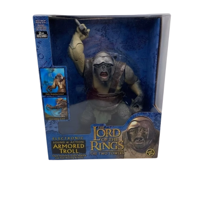 2003 Lord of the Rings New Unopened Armoured Troll W/ Sound and Action  LSCH