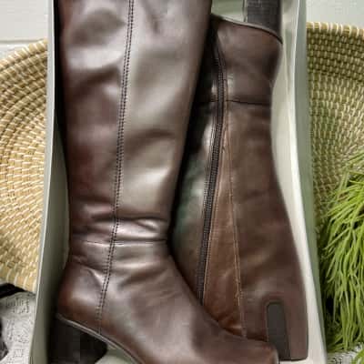 Sandler Womens Leather Size 8 Brown Boot