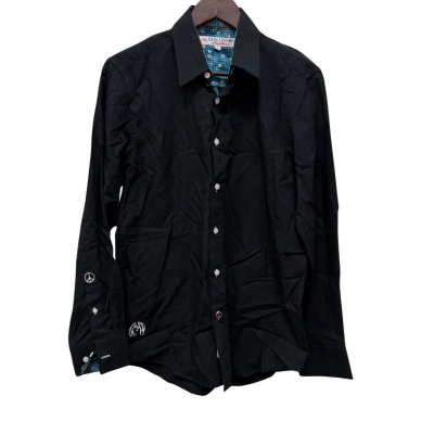 John Lennon by English Laundry Long Sleeve Sleeve Black Shirt Size Small 