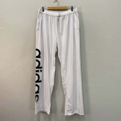 Adidas Mens  Size XXL Tracksuit Pants Black  / White 
