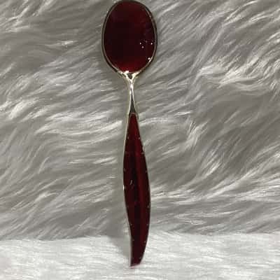 Vintage Norwegian Sterling Silver & enamel coffee spoon