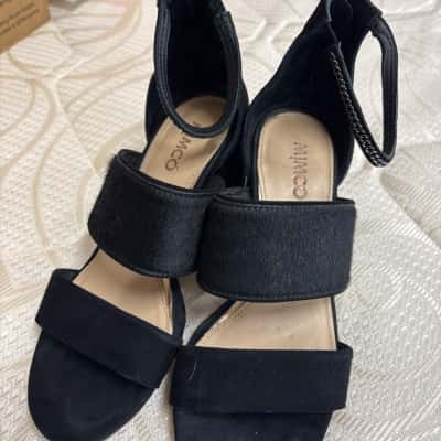 Mimco Womens  Size 37 Heels Black  
