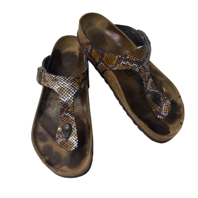 Birkenstock Womens  Size 41 Animal print marked insole