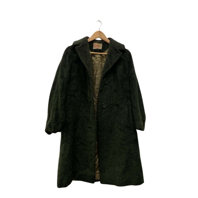 Vintage ESTER’S Sydney Fashion Womens  Size 14 Trench Coat Green 
