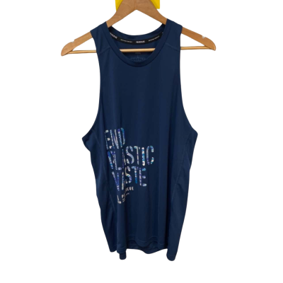BNWT Adidas Mens Size L Navy Blue Singlet