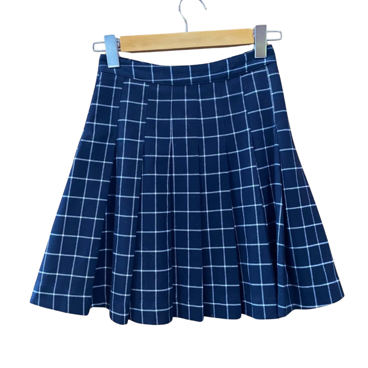 Short Fille Cherokee à Carreaux Marine Et Blanc - Taille Medium (7-8), Occasion Très Bon état