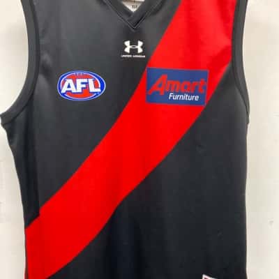 Essendon AFL Mens  Size XL Jersey Black  / Red 
