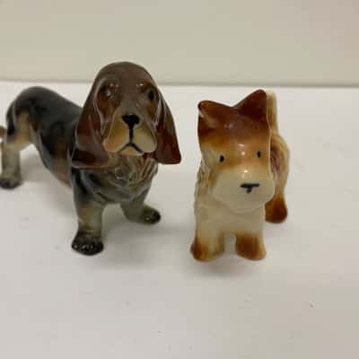 Ceramic dog figures