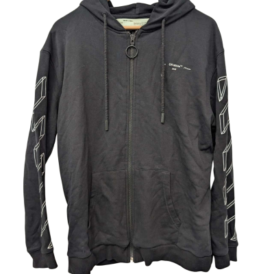 Off-White Black Zip Hoodie