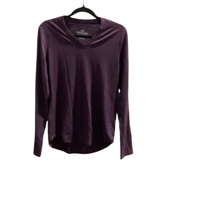 Kathmandu Womens  Size 8 Long Sleeve Shirt Aubergine Fine Merino Top