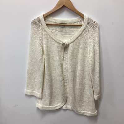 Wombat Womens  Size L Cream cardigan(g)