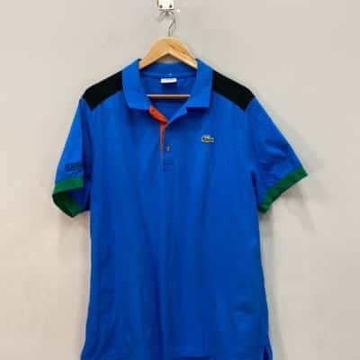 BNWOT Lacoste Sport Mens  Size XL Polo Shirt Blue 
