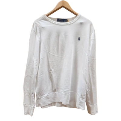 Size L Polo Ralph Lauren White Long Sleeve Shirt 