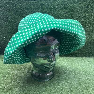 Jodybell Green Spotted Floppy Sun Hat (Size L)