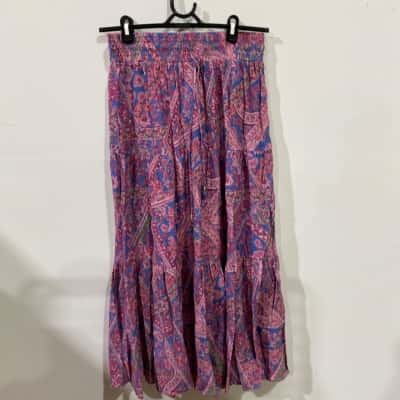 Just Jeans Patchwork Womens  Skirt Size S Pattern RRP$89.95