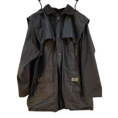 Auspray Mens Size XXL Driza Bone Jacket Black  