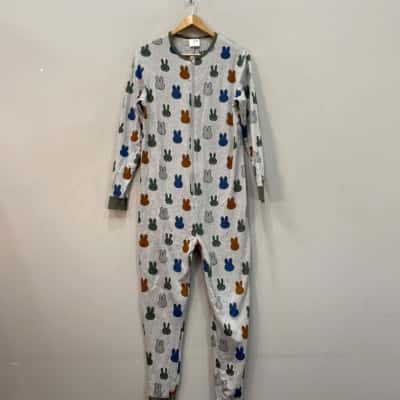 miffy women’s   Size XS Zip-up Onesie Grey / Pattern 