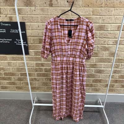 Sportsgirl Womens checkered dress  Size 12 