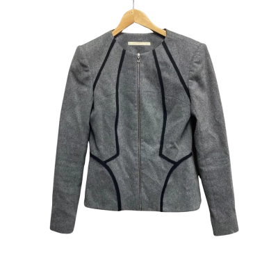 Willow Womens  Size 10 Peplum Jacket Grey 