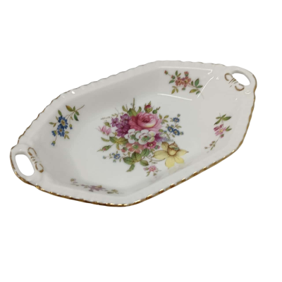 Hammersley “Dresden Sprays” Fine Bone China Trinket Tray – English Spode Group #Hammersley #SpodeGroup #BoneChina #FloralTray