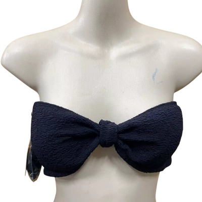 Rusty Black Bandeau Bikini Top Size 12