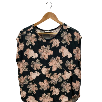 Sportscraft Womens  Size 10 Black & Pink Top