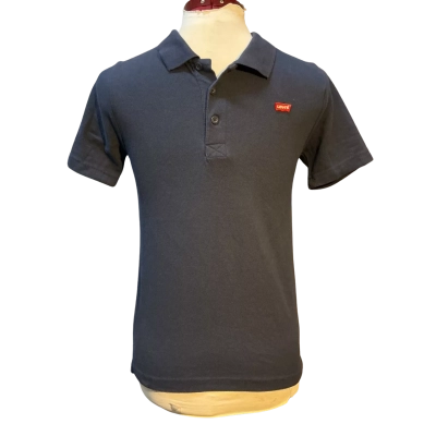 Levi's Mens  Size 12A Polo Shirt Navy Blue 
