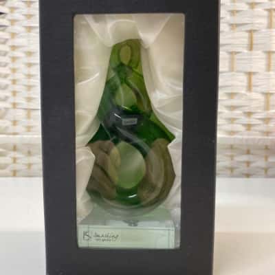 Koru Triple Twist Green Origami glass
