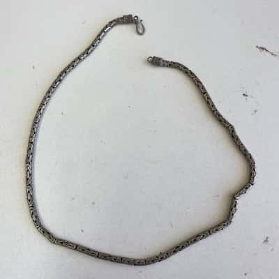 0,5cm 925 Sterling Silver Byzantine Chain Necklace