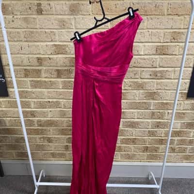 Forever New Womens Presley One Shoulder Dress magenta Size 4 