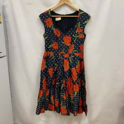Maiocchi Australian Made Women's Dress Black  / Floral 