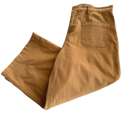 Zest.  Golden Tan Cullotte Length Jeans.   Size 14 